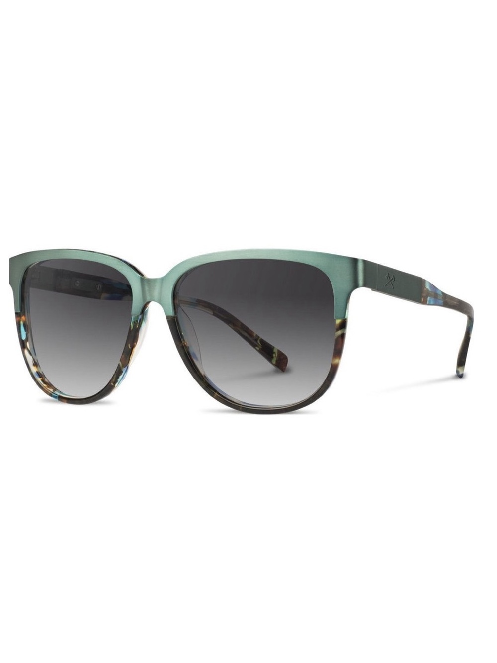 SHWOOD MCKENZIE TITANIUM SUNGLASSES | BLUE OPAL TITANIUM / GREY FADE